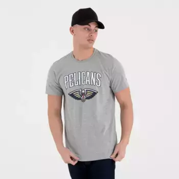 Футболка с коротким рукавом New Era NBA Regular New Orleans Pelicans, серый