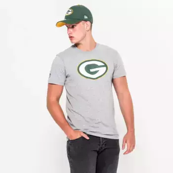 Футболка с коротким рукавом New Era NFL Regular Green Bay Packers, серый