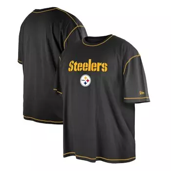 Футболка с коротким рукавом New Era Pittsburgh Steelers, черный