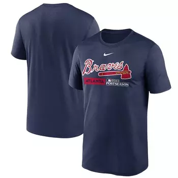 Футболка с коротким рукавом Nike Atlanta Braves, нави
