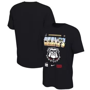 Футболка с коротким рукавом Nike Georgia Bulldogs, черный