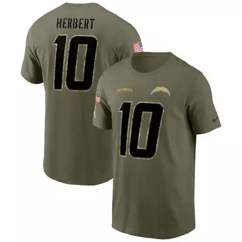 Футболка с коротким рукавом Nike Los Angeles Chargers, оливковый