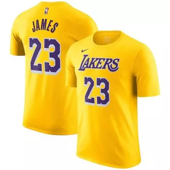 Футболка с коротким рукавом Nike Los Angeles Lakers, золотой