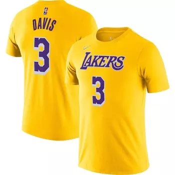 Футболка с коротким рукавом Nike Los Angeles Lakers, золотой