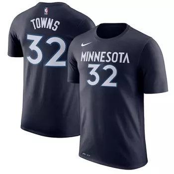 Футболка с коротким рукавом Nike Minnesota Timberwolves, синий