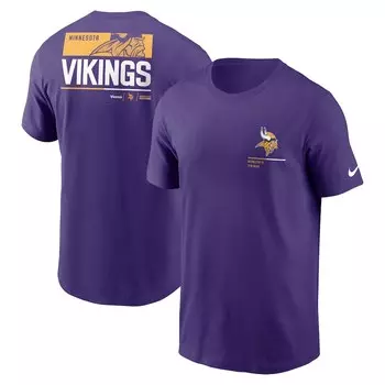 Футболка с коротким рукавом Nike Minnesota Vikings, фиолетовый