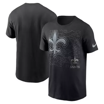 Футболка с коротким рукавом Nike New Orleans Saints, черный