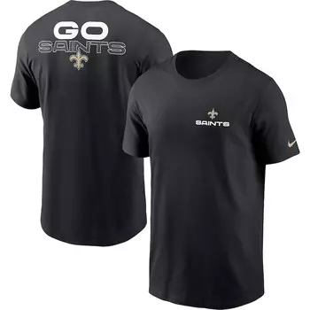 Футболка с коротким рукавом Nike New Orleans Saints, черный