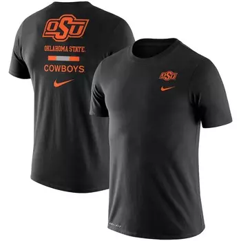 Футболка с коротким рукавом Nike Oklahoma State Cowboys, черный