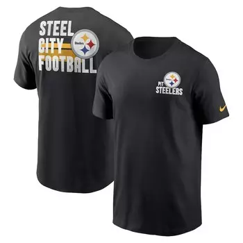 Футболка с коротким рукавом Nike Pittsburgh Steelers, черный