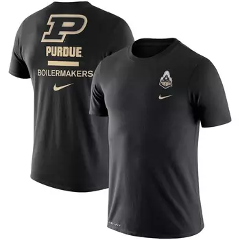 Футболка с коротким рукавом Nike Purdue Boilermakers, черный