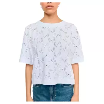 Футболка с коротким рукавом Object Ava 2/4, белый