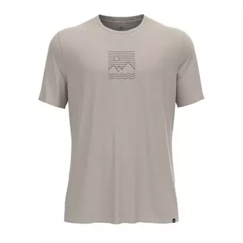 Футболка с коротким рукавом Odlo Ascent Sun Sea Mountains, бежевый