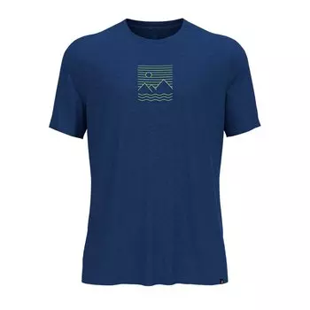 Футболка с коротким рукавом Odlo Ascent Sun Sea Mountains, синий