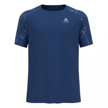 Футболка с коротким рукавом Odlo Essential Print, синий