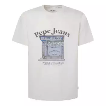 Футболка с коротким рукавом Pepe Jeans Aggo, белый