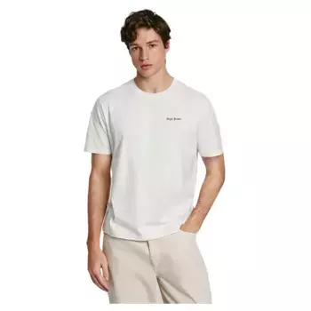 Футболка с коротким рукавом Pepe Jeans Axel C, белый