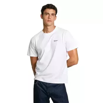 Футболка с коротким рукавом Pepe Jeans Contrast Connor, белый