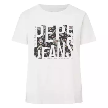 Футболка с коротким рукавом Pepe Jeans Gloria, белый