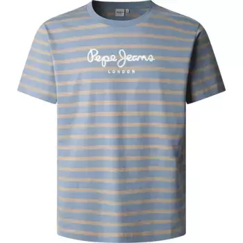 Футболка с коротким рукавом Pepe Jeans Striped Eggo, синий