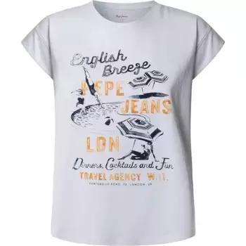 Футболка с коротким рукавом Pepe Jeans Valma, белый