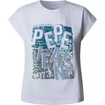 Футболка с коротким рукавом Pepe Jeans Viti, белый
