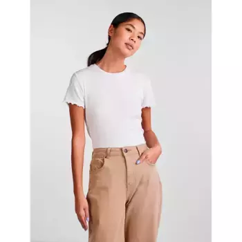 Футболка с коротким рукавом Pieces Nicca, бежевый