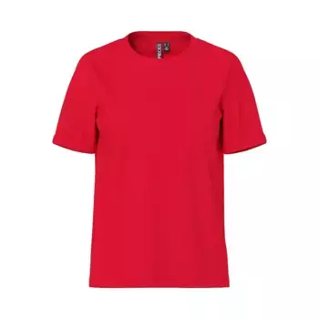 Футболка с коротким рукавом Pieces Ria Fold Up Solid, красный