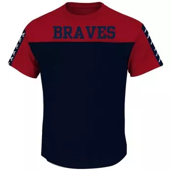 Футболка с коротким рукавом Profile Atlanta Braves, красный