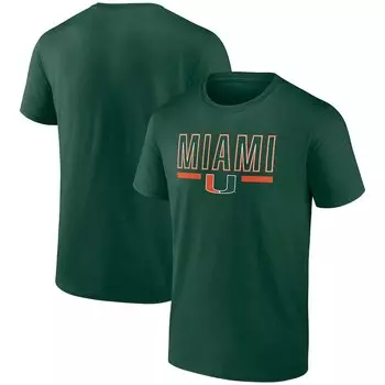 Футболка с коротким рукавом Profile Miami Hurricanes, зеленый