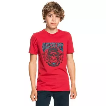 Футболка с коротким рукавом Quiksilver Biker Skull, красный