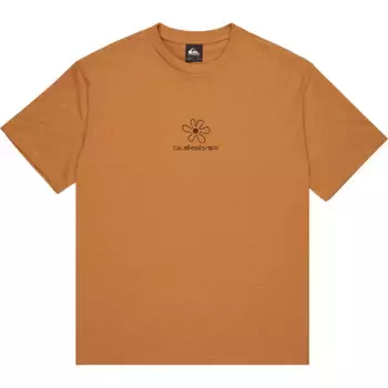 Футболка с коротким рукавом Quiksilver Cl Skipping Stones, коричневый