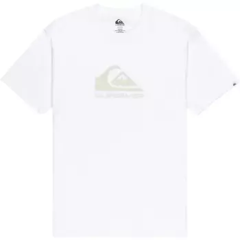 Футболка с коротким рукавом Quiksilver Evo Comp Logo, белый