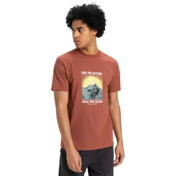 Футболка с коротким рукавом Quiksilver Feel The Outside, оранжевый