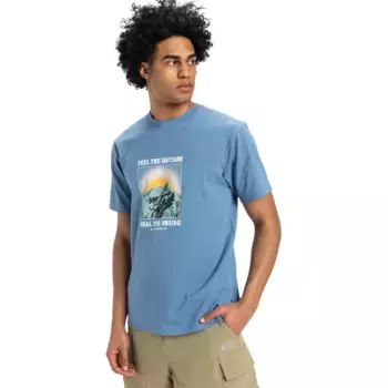 Футболка с коротким рукавом Quiksilver Feel The Outside, синий