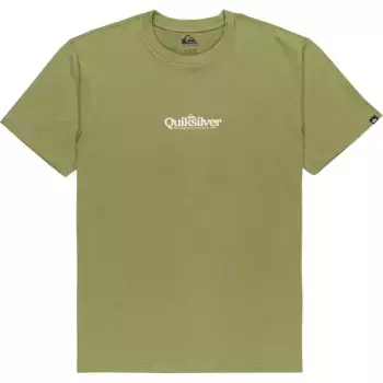 Футболка с коротким рукавом Quiksilver Fineline, зеленый