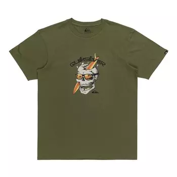 Футболка с коротким рукавом Quiksilver One Last Surf, зеленый