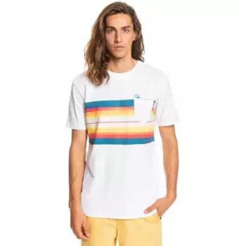 Футболка с коротким рукавом Quiksilver Resintint Pocket, белый