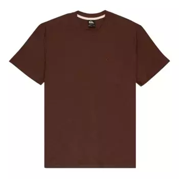 Футболка с коротким рукавом Quiksilver Slub Roundneck, коричневый