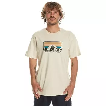 Футболка с коротким рукавом Quiksilver Step Insides, бежевый