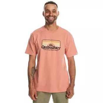 Футболка с коротким рукавом Quiksilver Step Insides, оранжевый