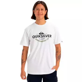Футболка с коротким рукавом Quiksilver Typed Out, белый