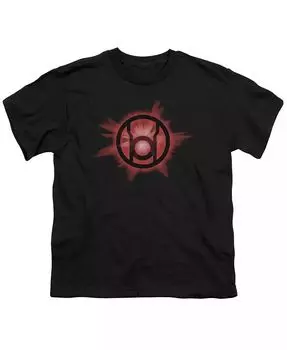 Футболка с коротким рукавом Red Glow для мальчиков Green Lantern, черный