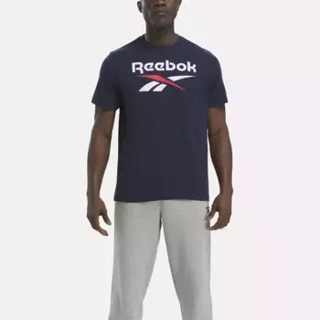 Футболка с коротким рукавом Reebok Identity Big Logo, синий