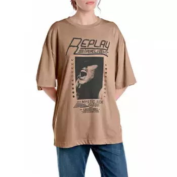 Футболка с коротким рукавом Replay W3399.000.23792GD, бежевый