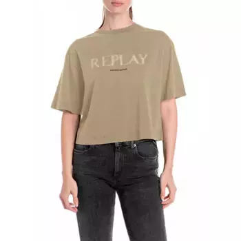 Футболка с коротким рукавом Replay W3410.000.22658M, коричневый