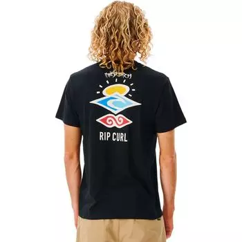 Футболка с коротким рукавом Rip Curl, черный