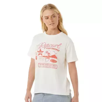 Футболка с коротким рукавом Rip Curl Surf Supply Relaxed, белый