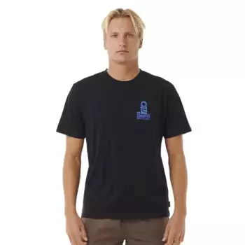 Футболка с коротким рукавом Rip Curl Vaporcool Search Stack, черный