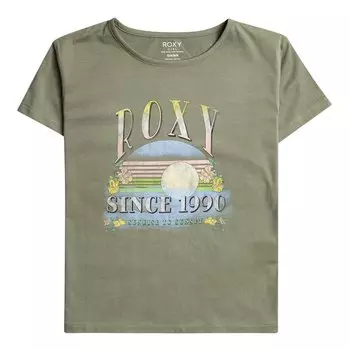 Футболка с коротким рукавом Roxy Purple Hearts A, зеленый